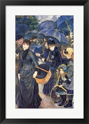 Framed Umbrellas Print