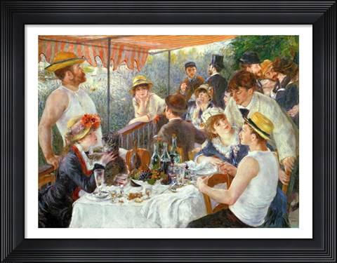 Framed Luncheon of the Boating Party, 1881 Print