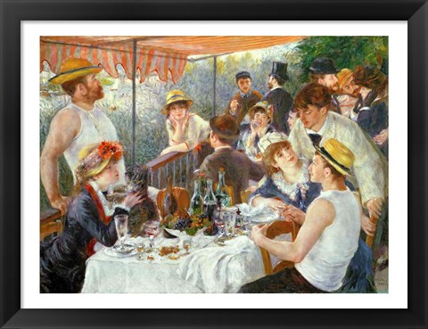 Framed Luncheon of the Boating Party, 1881 Print