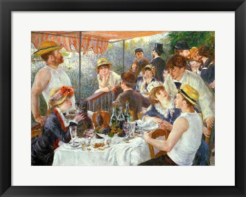 Framed Luncheon of the Boating Party, 1881 Print