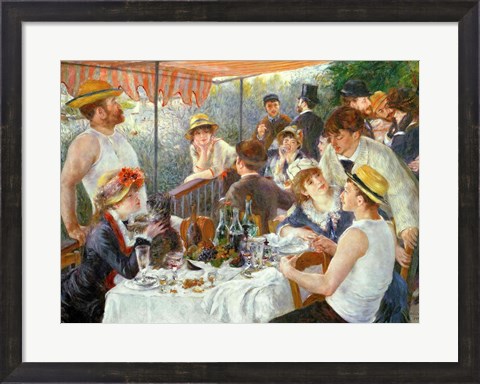 Framed Luncheon of the Boating Party, 1881 Print