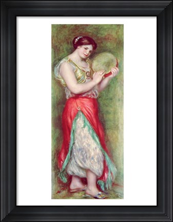 Framed Dancing Girl with Tambourine, 1909 Print