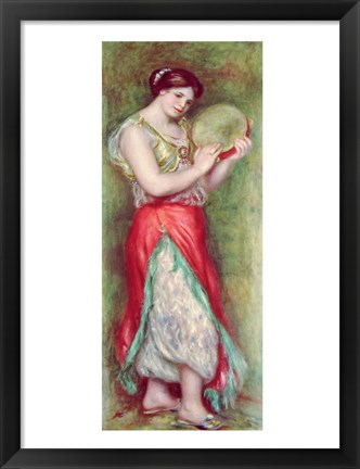 Framed Dancing Girl with Tambourine, 1909 Print