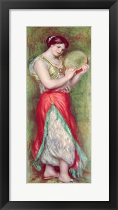 Framed Dancing Girl with Tambourine, 1909 Print