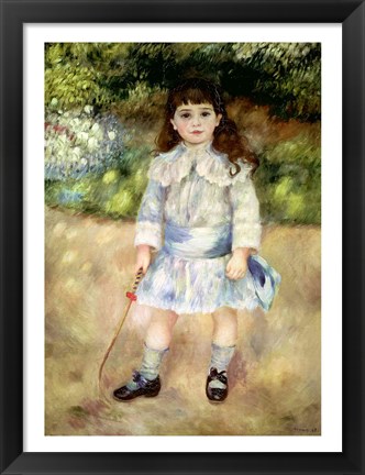 Framed Child with a Whip, 1885 Print