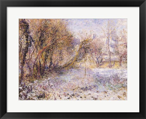 Framed Snowy Landscape Print