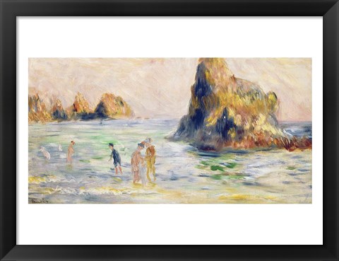 Framed Moulin Huet Bay Print