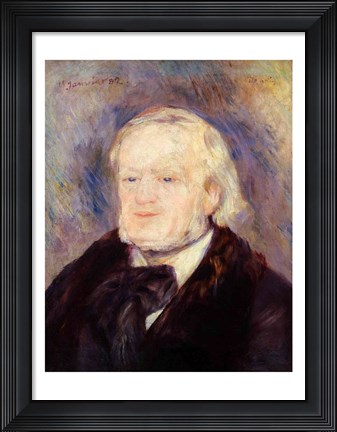 Framed Portrait of Richard Wagner Print