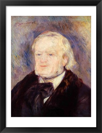 Framed Portrait of Richard Wagner Print