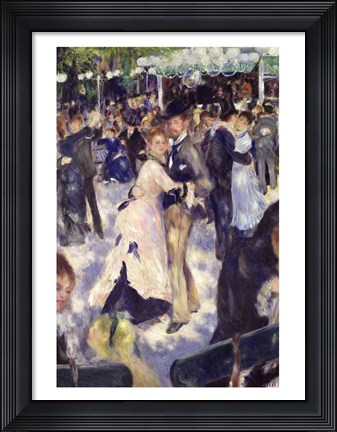 Framed Le Moulin de la Galette (Detail) Print