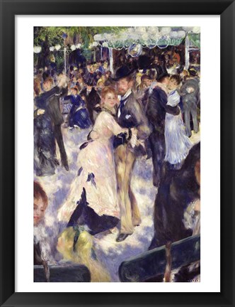 Framed Le Moulin de la Galette (Detail) Print