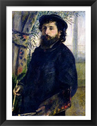 Framed Portrait of Claude Monet Print