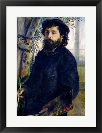 Framed Portrait of Claude Monet Print