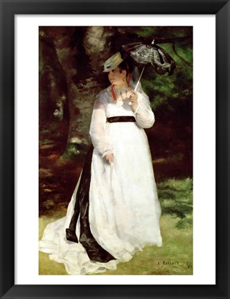 Framed Portrait of Lise, 1867 - standing Print