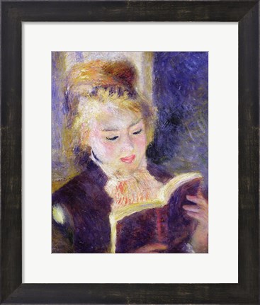 Framed Girl Reading, 1874 Print