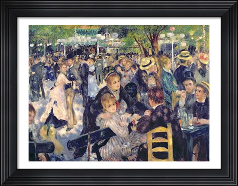 Framed Ball at the Moulin de la Galette, 1876 Print