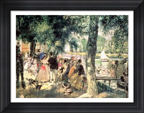 Framed Bathing on the Seine Print