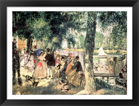 Framed Bathing on the Seine Print