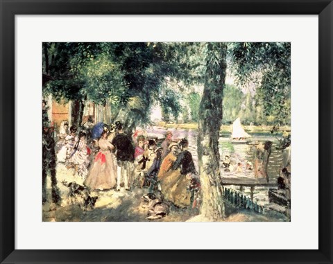 Framed Bathing on the Seine Print