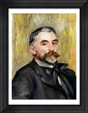 Framed Portrait of Stephane Mallarme Print