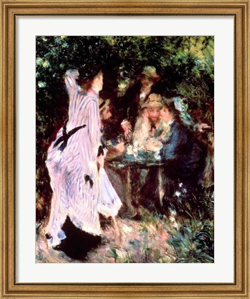 Framed Under the Trees of the Moulin de la Galette, 1875 Print