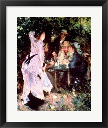 Framed Under the Trees of the Moulin de la Galette, 1875 Print