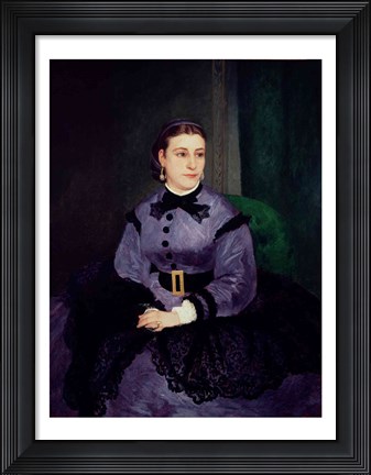 Framed Portrait of Mademoiselle Sicot, 1865 Print