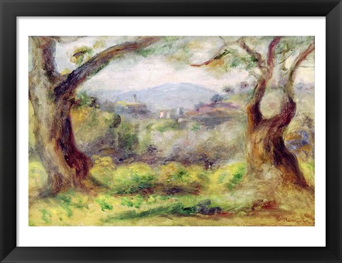 Framed Landscape at Les Collettes, 1910 Print