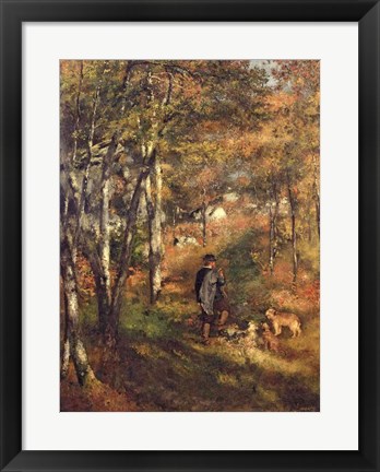 Framed Jules Le Coeur in the Forest of Fontainebleau, 1866 Print