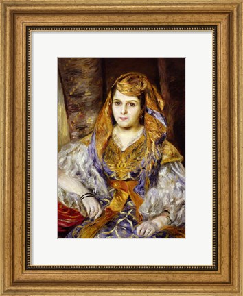 Framed Algerian Woman, 1870 Print