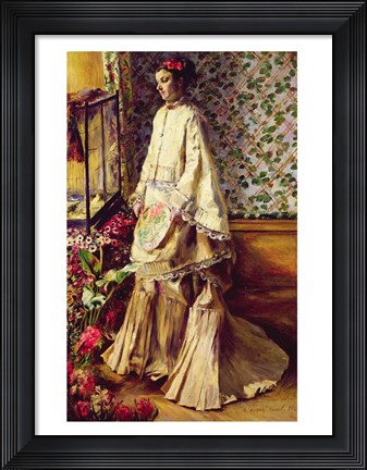 Framed Portrait of Rapha, 1871 Print