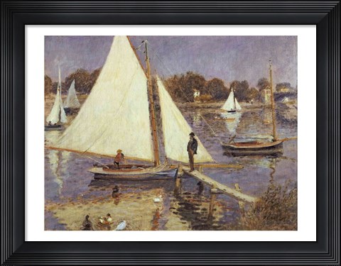 Framed Seine at Argenteuil, 1874 Print