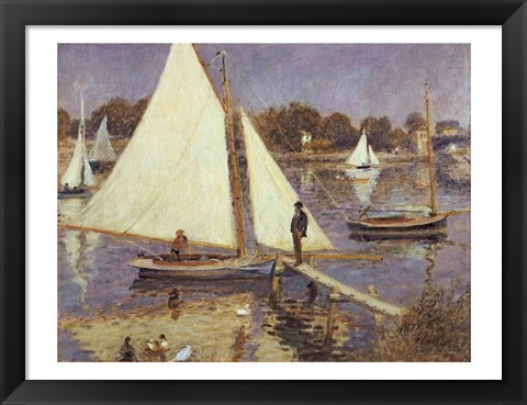 Framed Seine at Argenteuil, 1874 Print