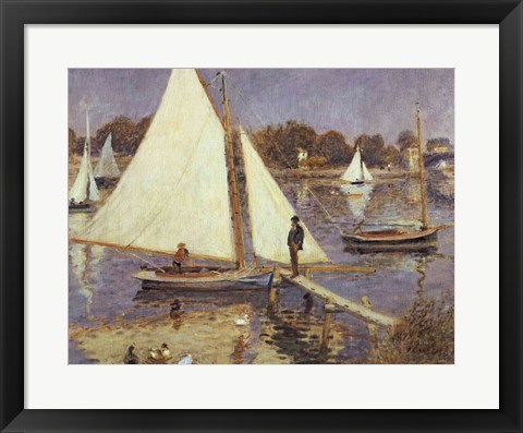 Framed Seine at Argenteuil, 1874 Print