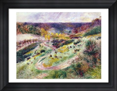 Framed Landscape at Wargemont, 1879 Print