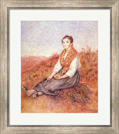 Framed Woman with a bundle of firewood, c.1882 Print