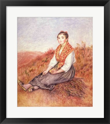 Framed Woman with a bundle of firewood, c.1882 Print