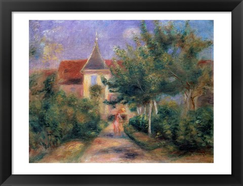 Framed Renoir&#39;s house at Essoyes, 1906 Print