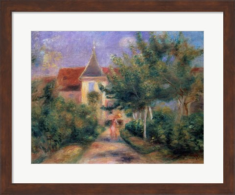 Framed Renoir&#39;s house at Essoyes, 1906 Print