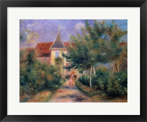 Framed Renoir&#39;s house at Essoyes, 1906 Print