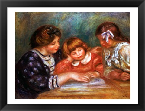 Framed Lesson, 1906 Print