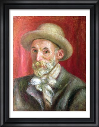 Framed Self portrait, 1910 Print