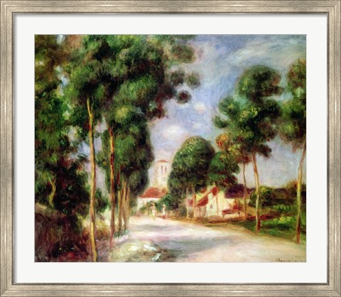 Framed Road to Essoyes, 1901 Print