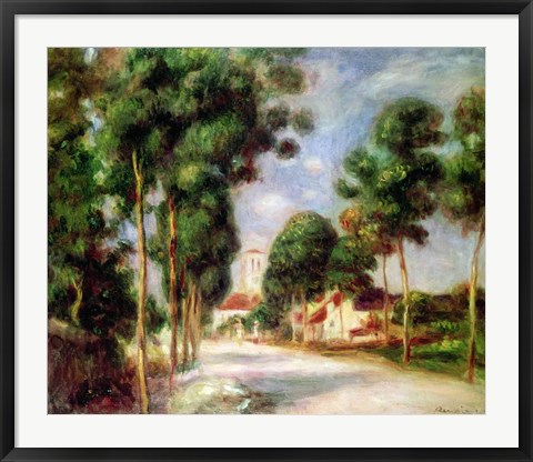 Framed Road to Essoyes, 1901 Print