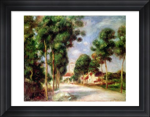 Framed Road to Essoyes, 1901 Print