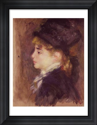 Framed Portrait of a woman Print