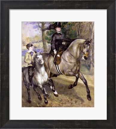 Framed Horsewoman in the Bois de Boulogne, 1873 Print