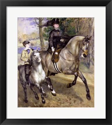 Framed Horsewoman in the Bois de Boulogne, 1873 Print