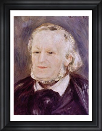 Framed Portrait of Richard Wagner - close up Print