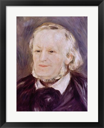 Framed Portrait of Richard Wagner - close up Print